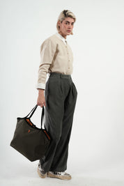 Cabas Réversible « Trocadéro » - Khaki & Noir - R.TOWN