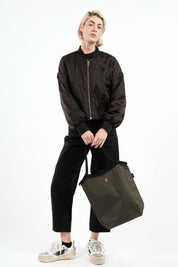 Cabas Réversible "Concorde" - Khaki & Orange - R.TOWN
