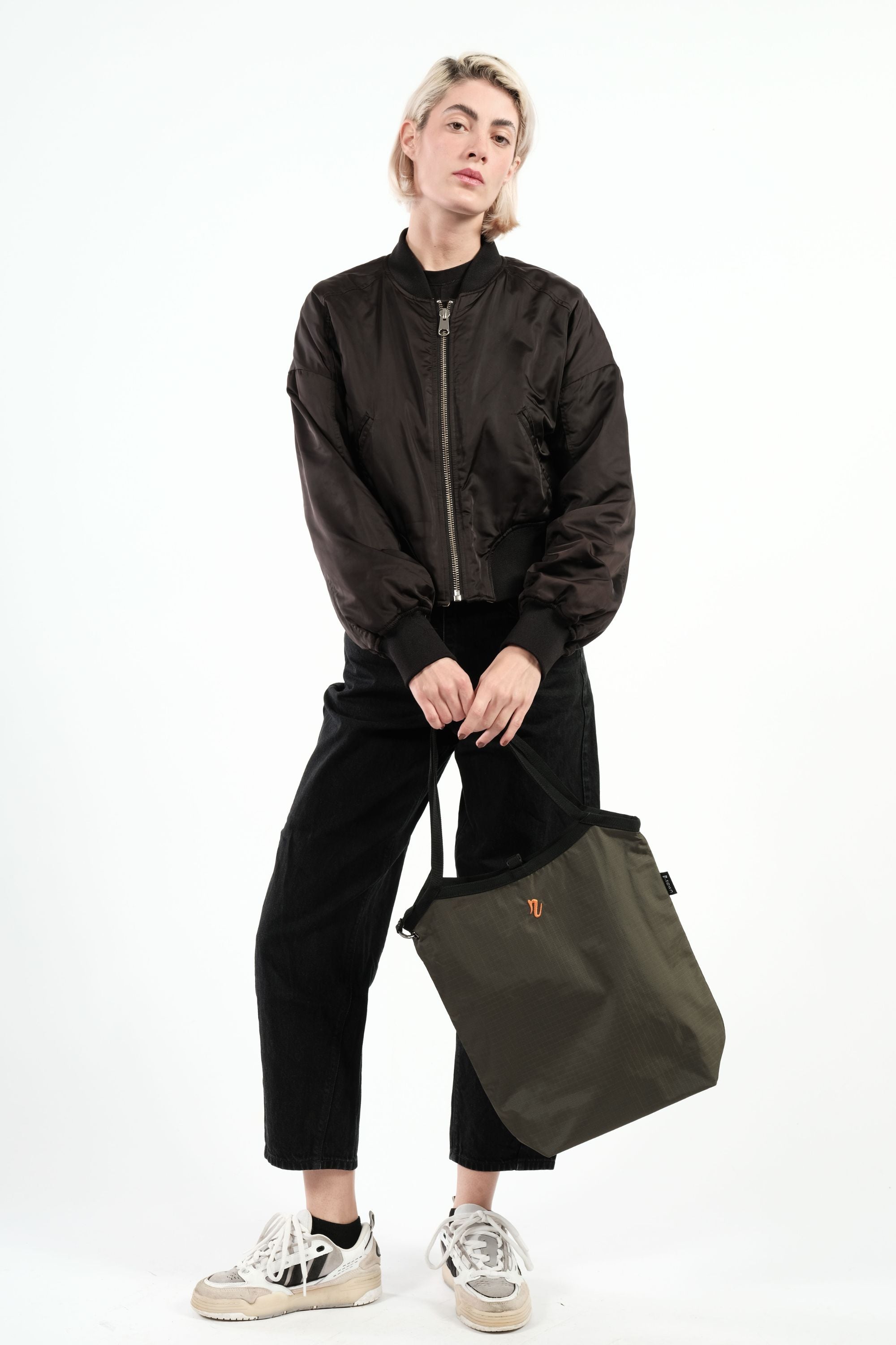 Cabas Réversible "Concorde" - Khaki & Orange - R.TOWN