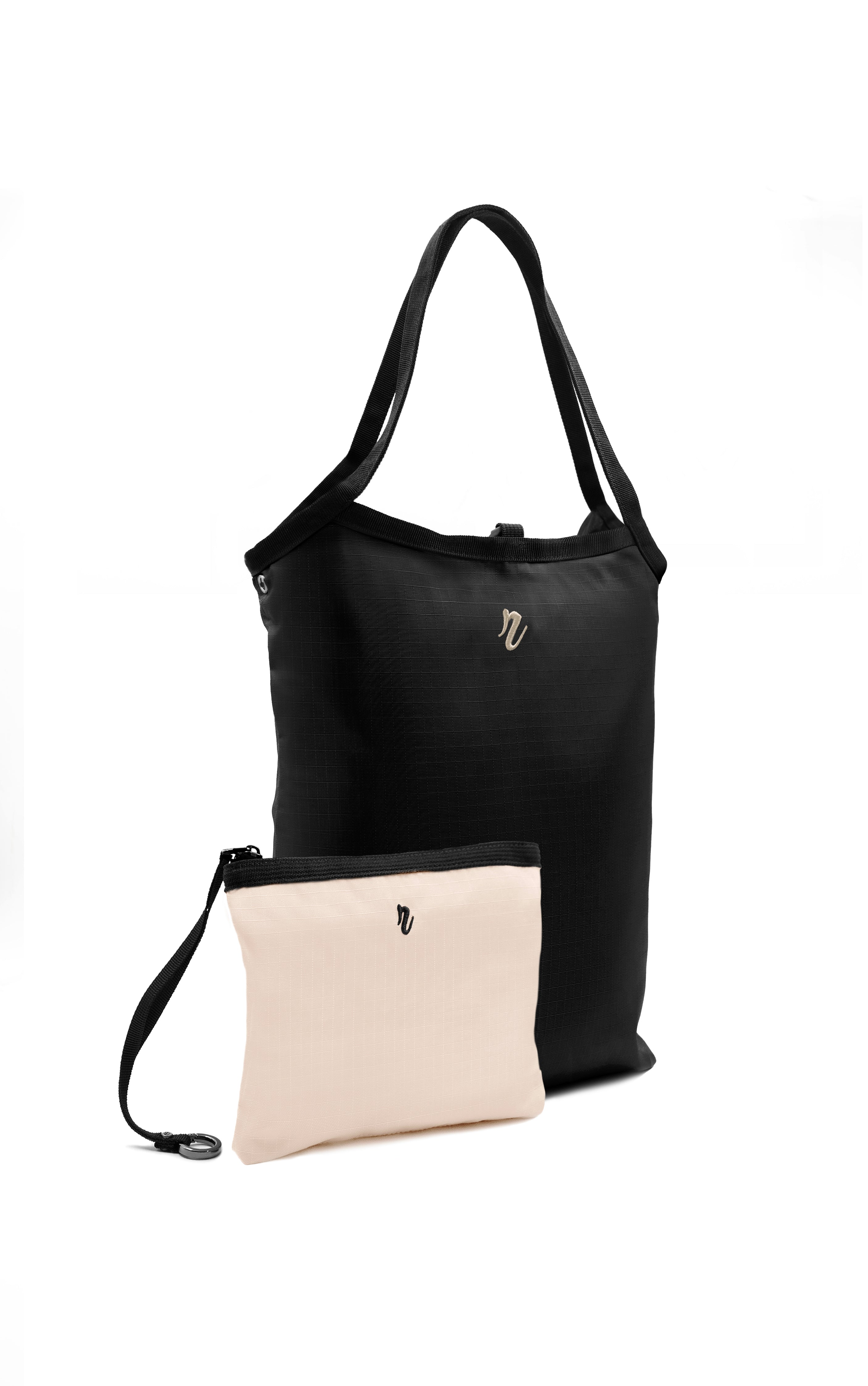Cabas Réversible "Concorde" - Beige & Noir - R.TOWN
