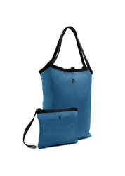 Sac cabas réversible bleu navy verticale