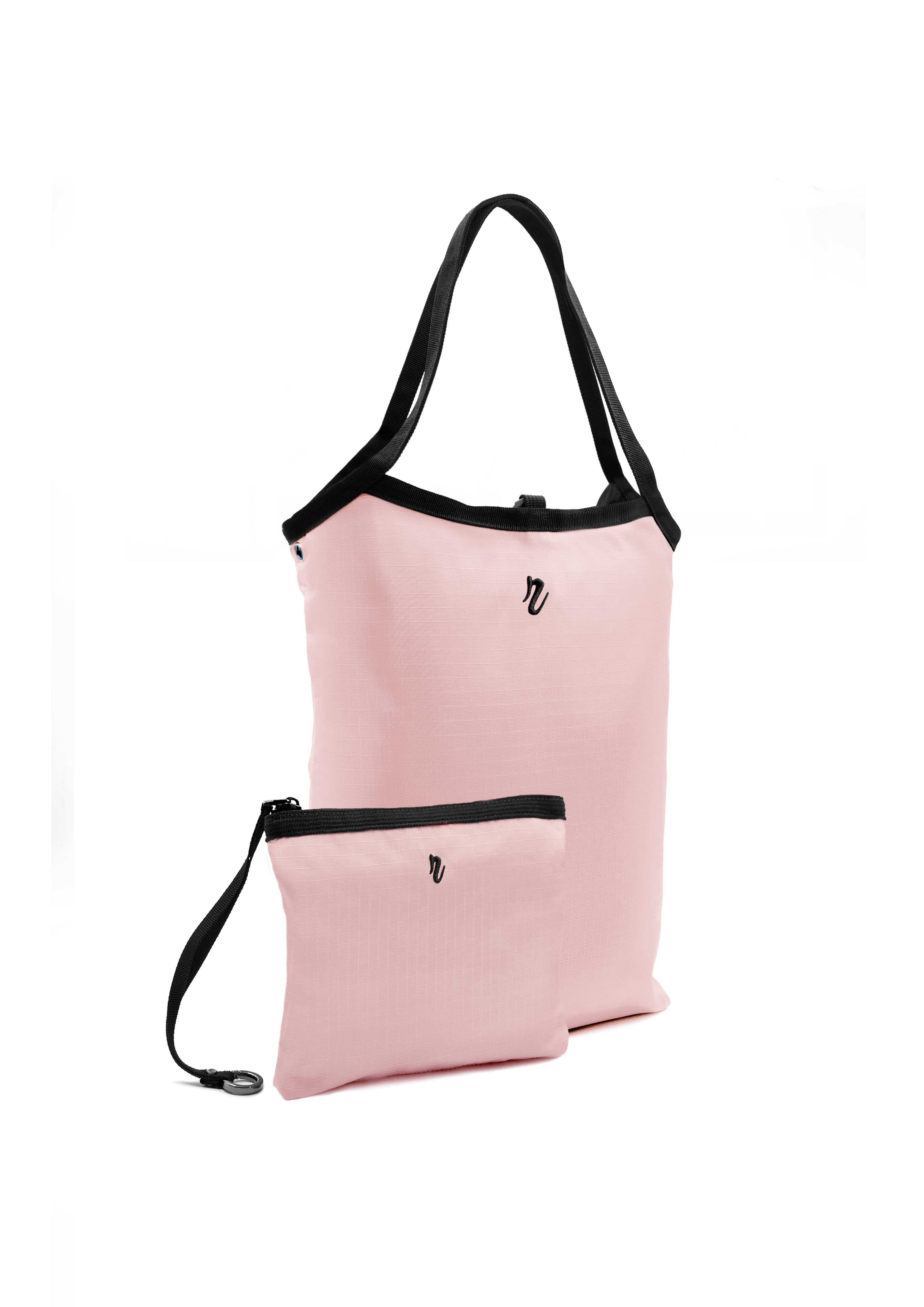 sac cabas réversible verticale rose