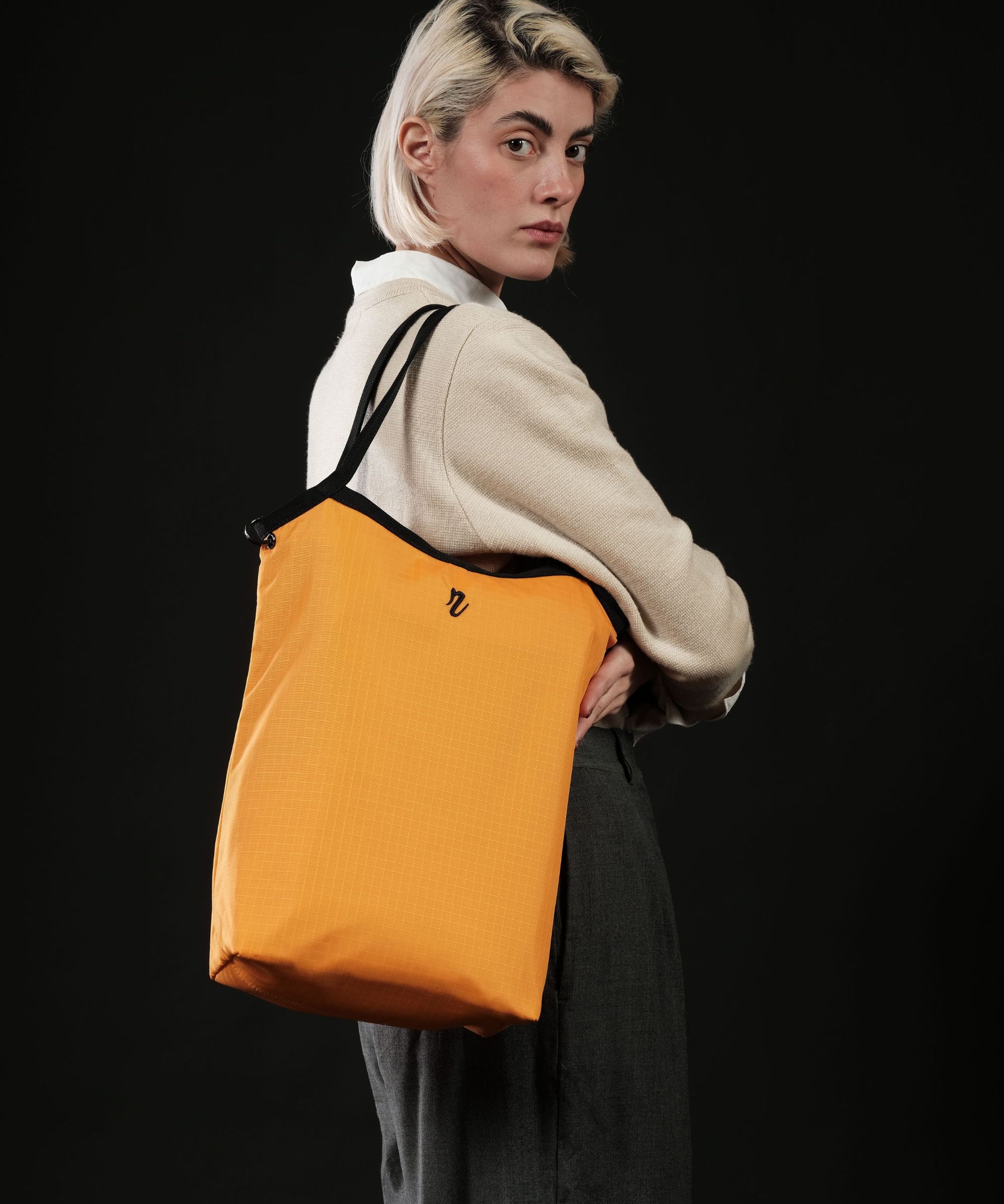 Cabas Réversible "Concorde" - Orange & Noir - R.TOWN