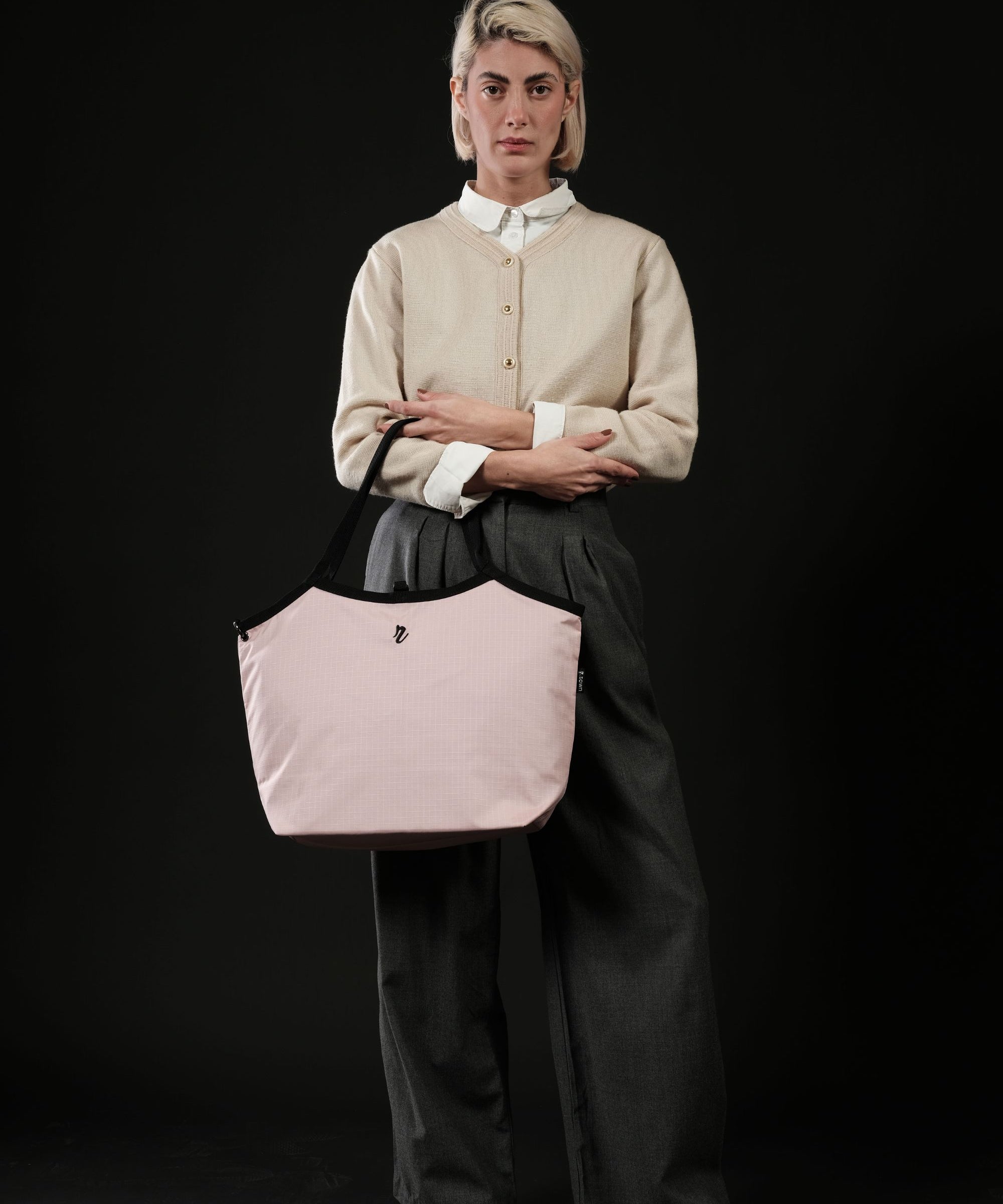 Cabas Réversible "Trocadéro" - Rose & Noir - R.TOWN