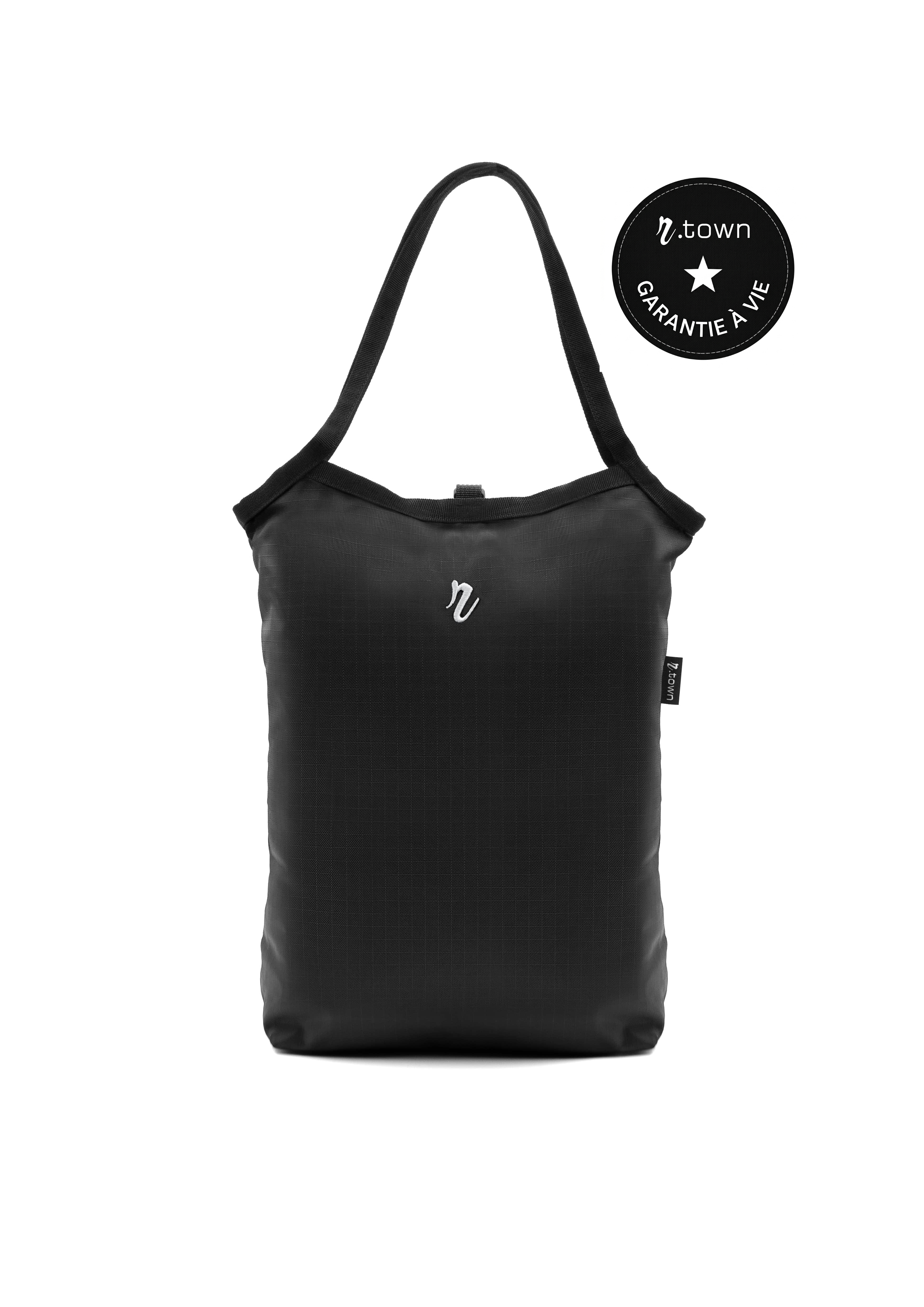 "Concorde" Tote Bag - Black &amp; Black 