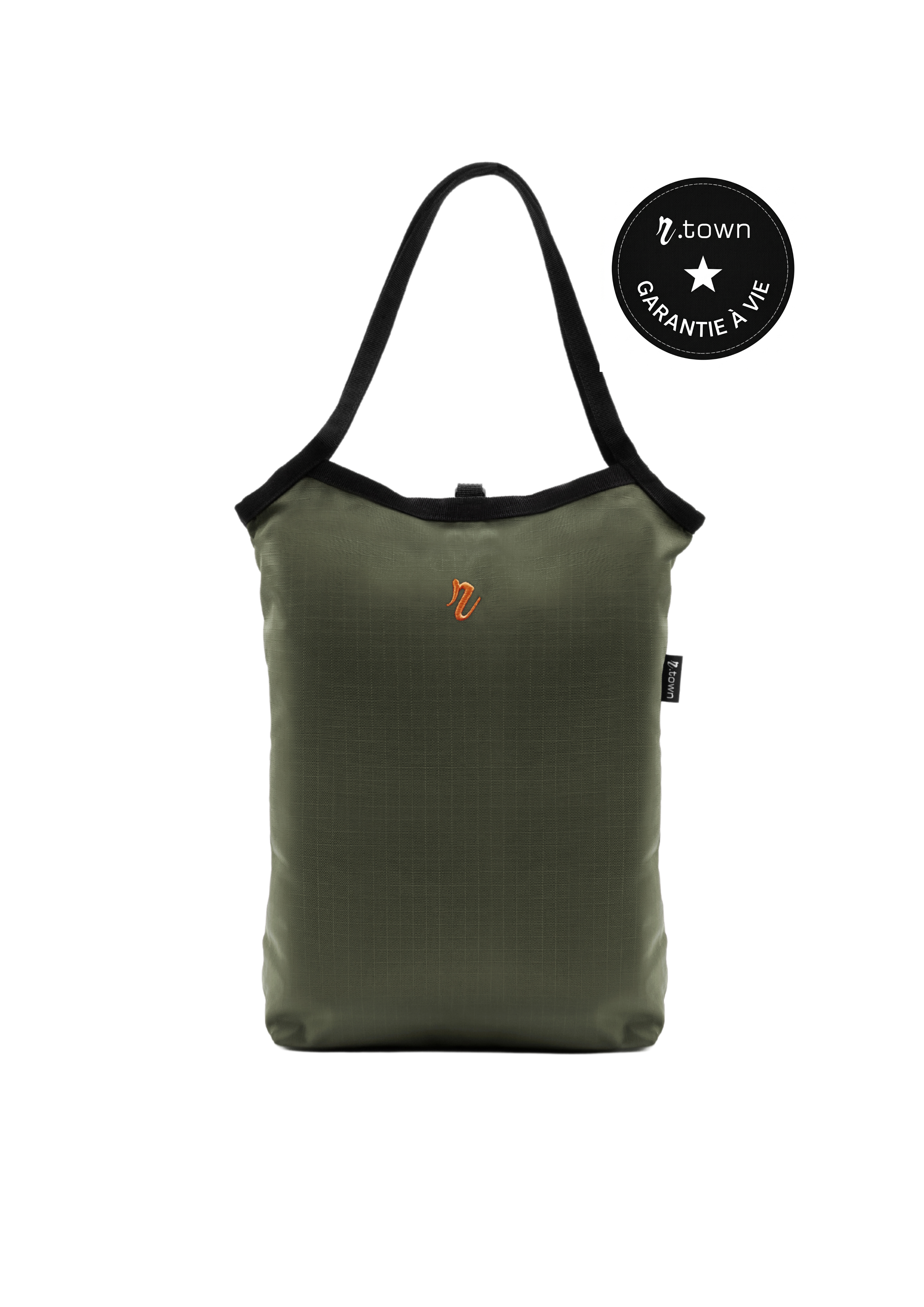 Cabas Réversible "Concorde" - Khaki & Orange