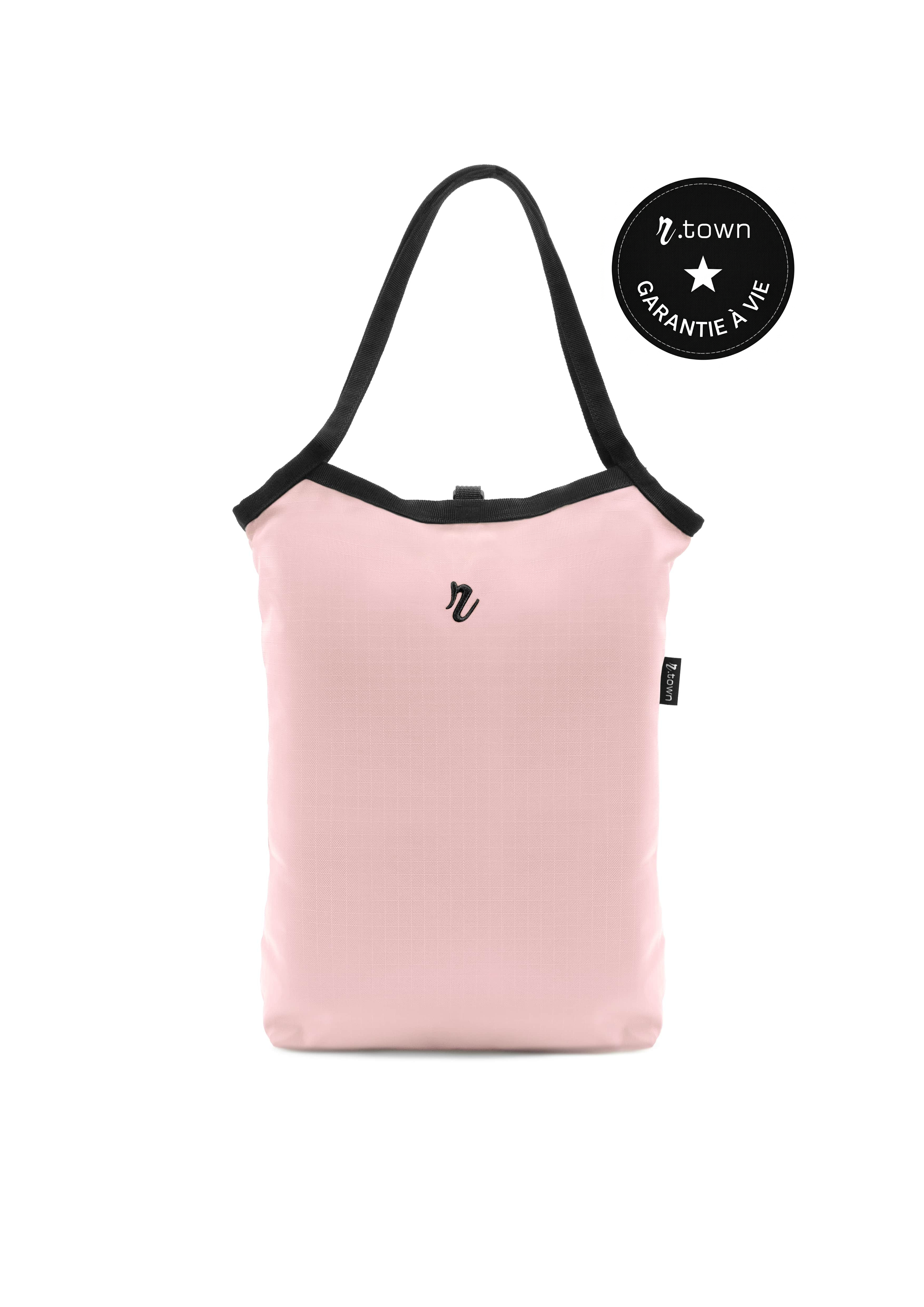 "Concorde" Reversible Tote Bag - Pink & Black 