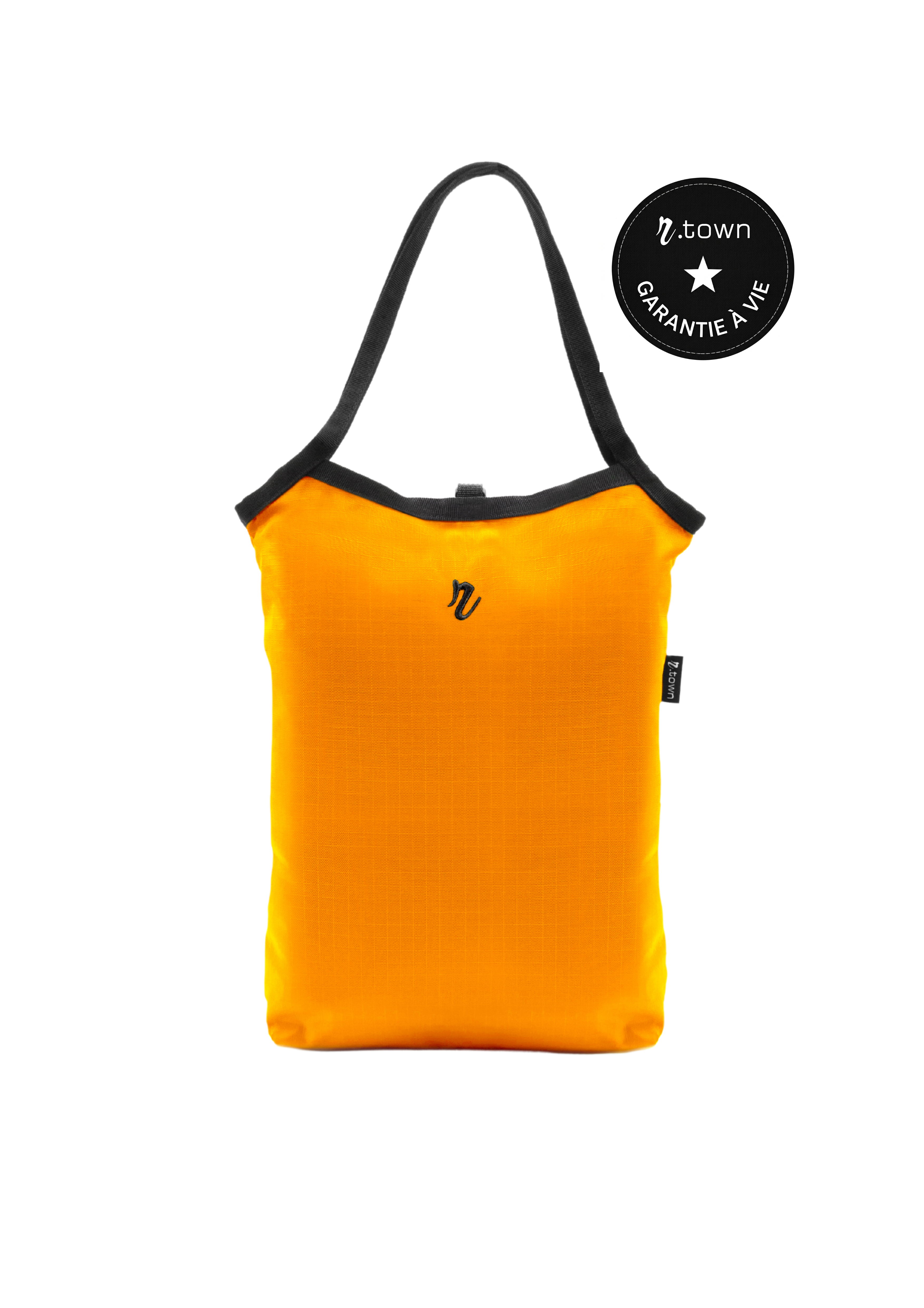 "Concorde" Reversible Tote Bag - Orange & Black 