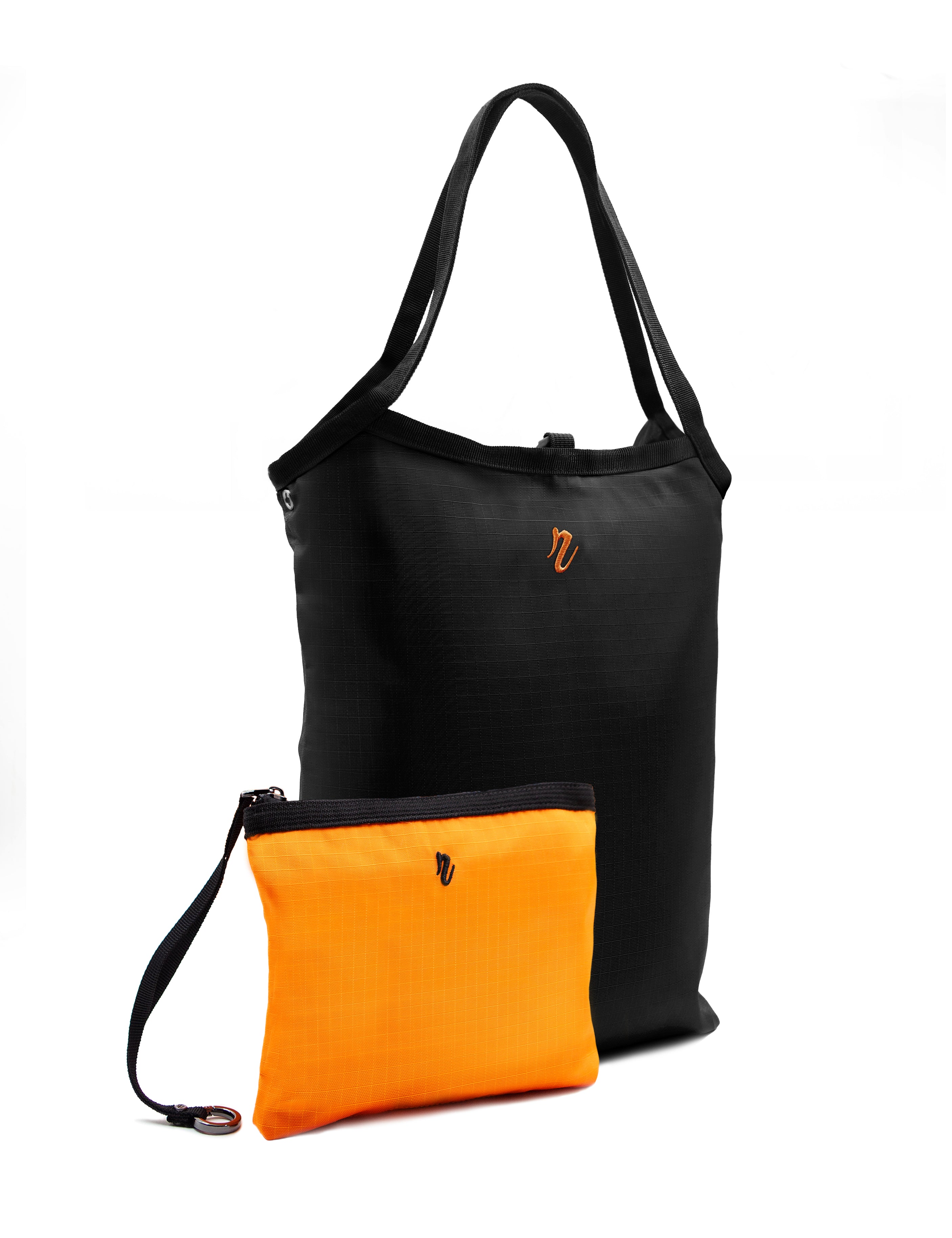 Cabas Réversible "Concorde" - Orange & Noir - R.TOWN