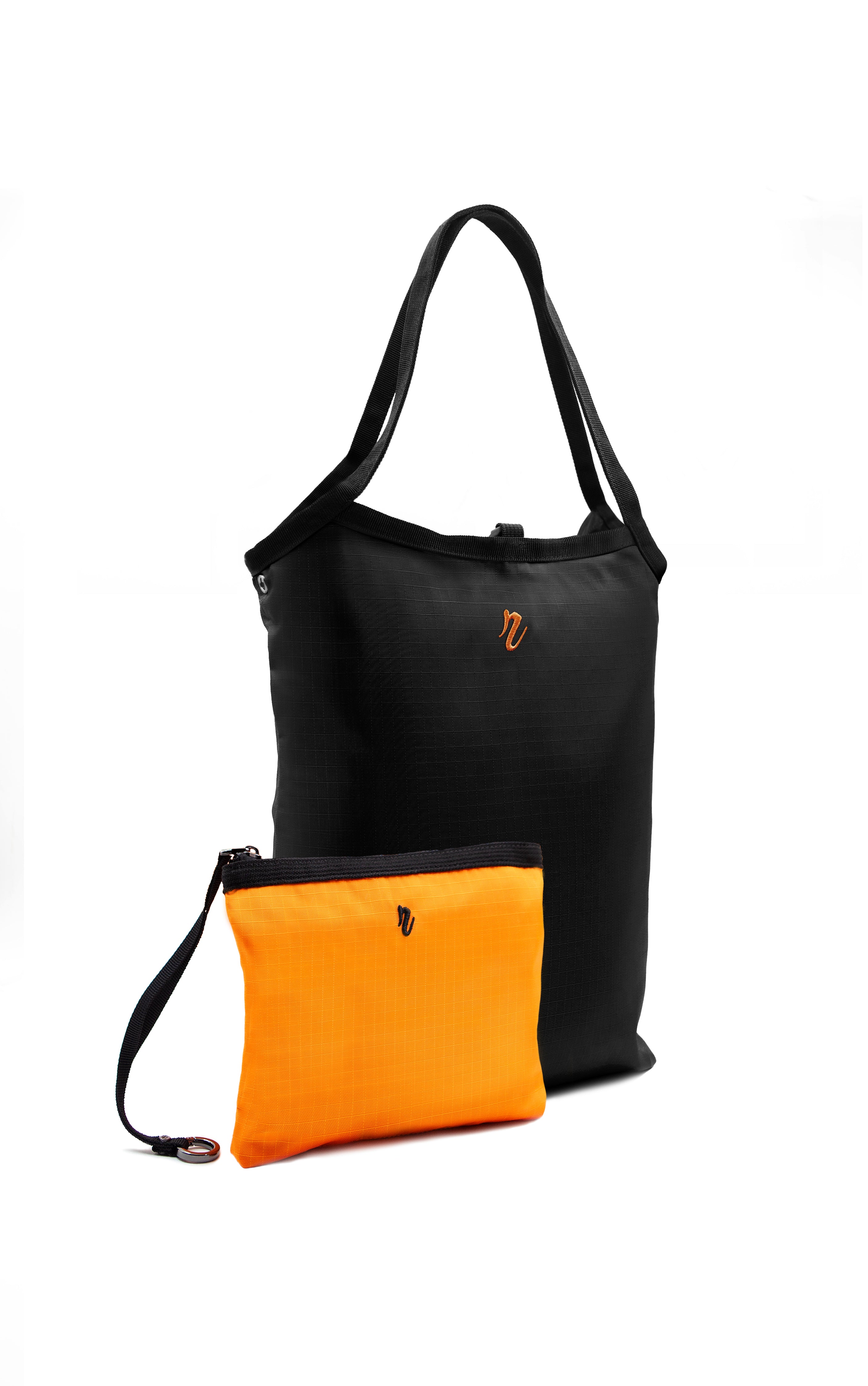 Cabas Réversible "Concorde" - Orange & Noir - R.TOWN