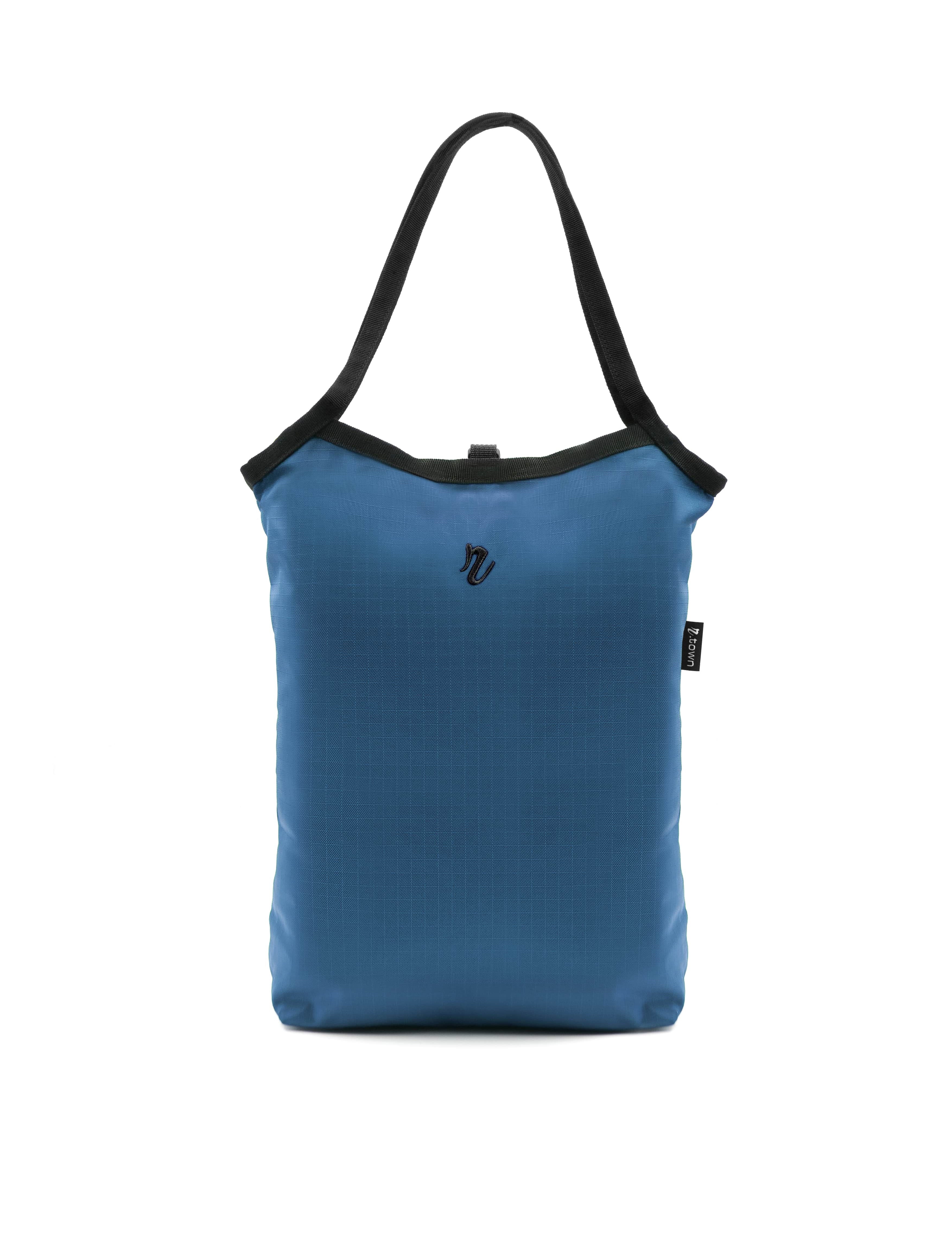 Sac cabas réversible bleu navy verticale
